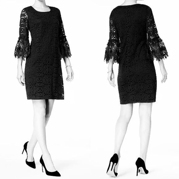 ALFANI Little Black Dress lace gorgeous bell sleeve
Size 2P 2 Petite - Picture 2 of 6